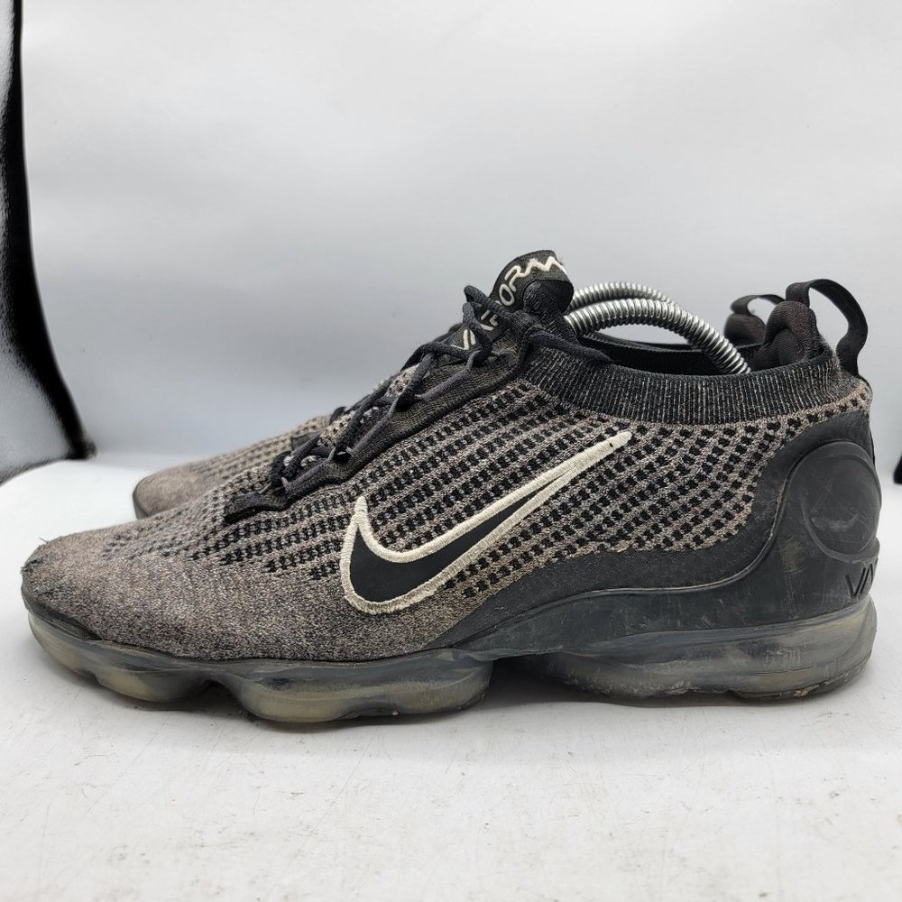 Nike Air Vapormax 2021 FK Flyknit Mens 12 Black White Anthracite Oreo DC9394-001 - Picture 5 of 15